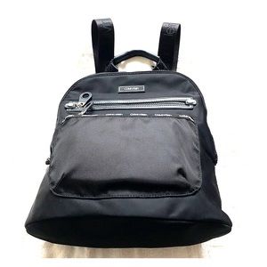 Calvin Klein mid size black backpack NWT
